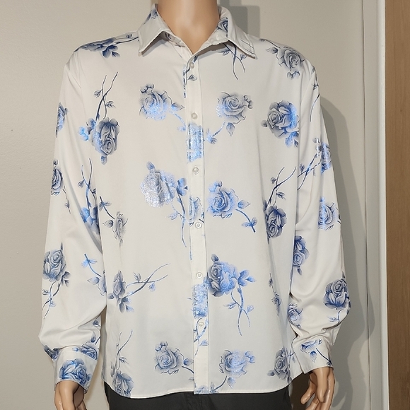 Floral Button-Up Shirt - Picture 2 of 6